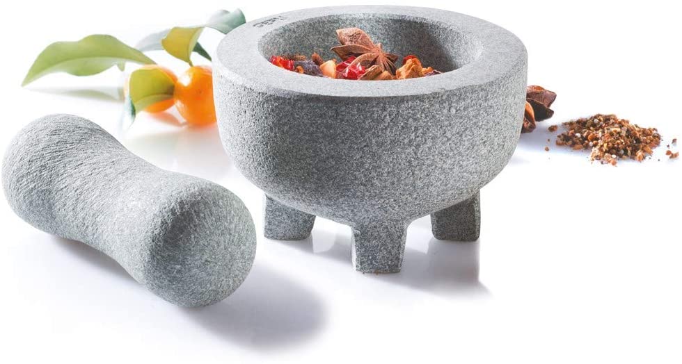 GEFU CRUNCHY Gray Granite Mortar