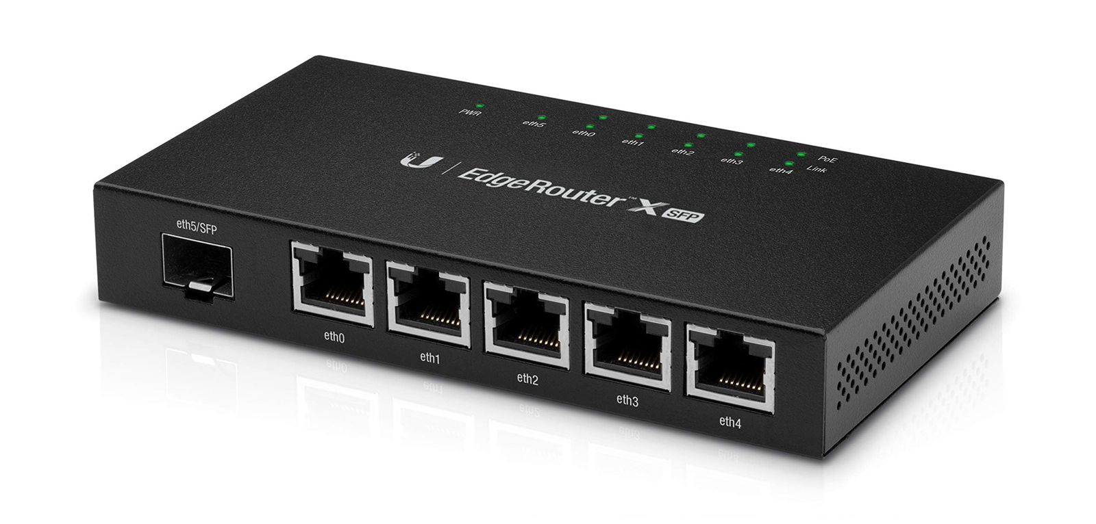 Ubiquiti Networks EdgeRouter ER-X-SFP 6-Port Gigabit Router mit SFP, PoE