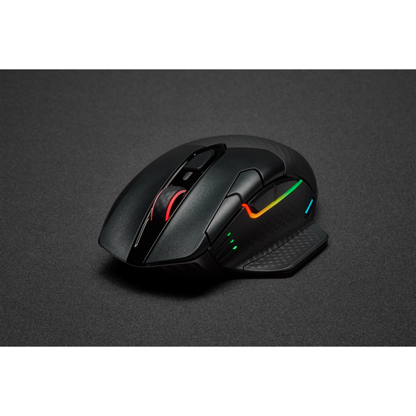 Corsair DARK CORE RGB PRO Maus Gaming rechts RF Wireless + Bluetooth + USB Type-A Optisch 18000 DPI Corsair DARK CORE RGB PRO Maus Gaming rechts RF Wireless + Bluetooth + USB Type-A Optisch 18000 DPI