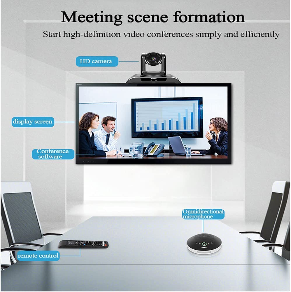 Tenveo All-in-one Video Conferencing System 3x Optical Zoom Bluetooth Microphone