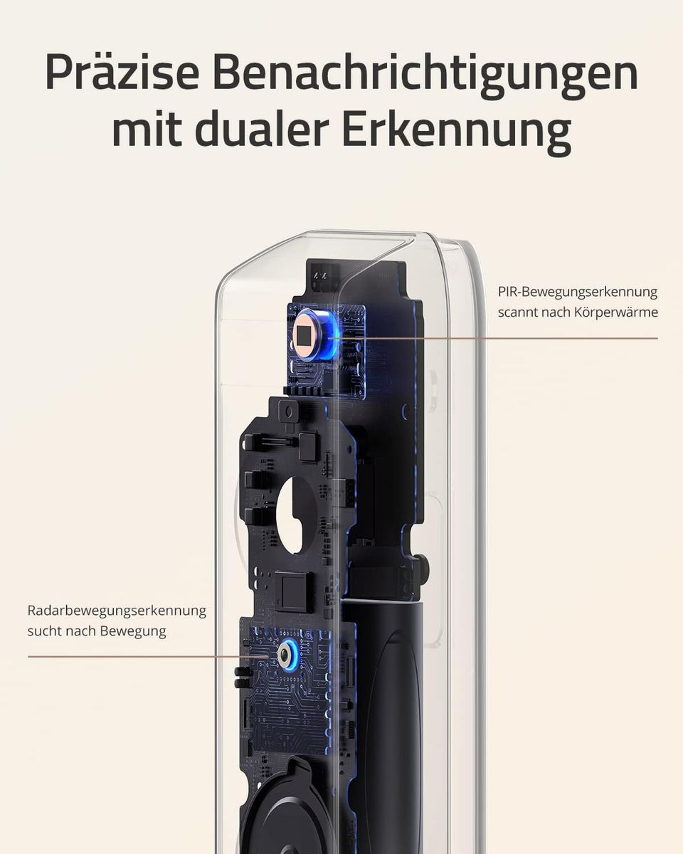 eufy Security E8213381 Video-Türklingel Dual-Kamera, batteriebetrieben, Basisstation, Paketerkennung, 2K HDR, 16 GB, generalüberholt, schwarz, EU eufy Security E8213381 Video-Türklingel Dual-Kamera, batteriebetrieben, Basisstation, Paketerkennung, 2K HDR, 16 GB, generalüberholt, schwarz, EU