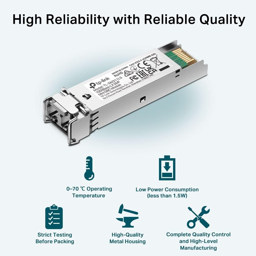 TP-Link MiniGBIC Module, IEEE 802.3z, CSMA/CD, TCP/IP