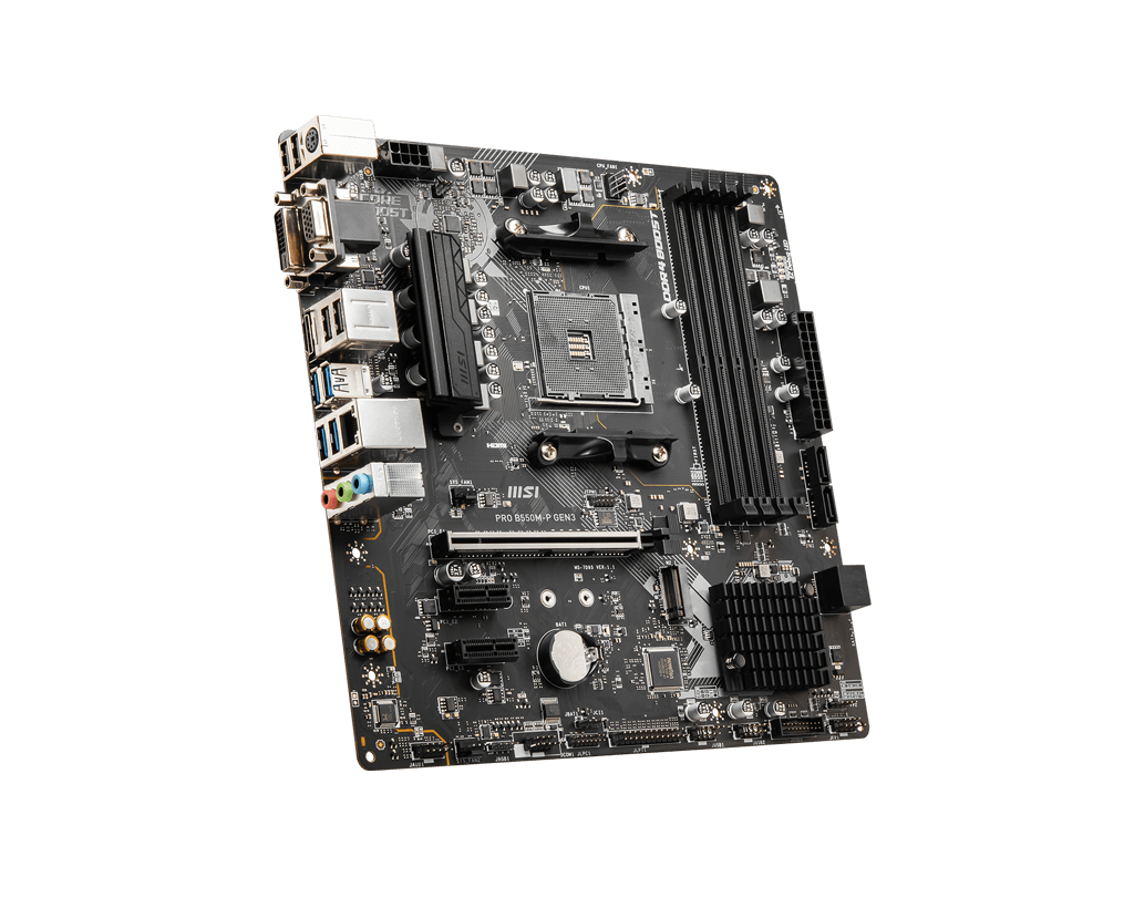 MSI PRO B550M-P GEN3 Motherboard AMD B550 Socket AM4 micro ATX