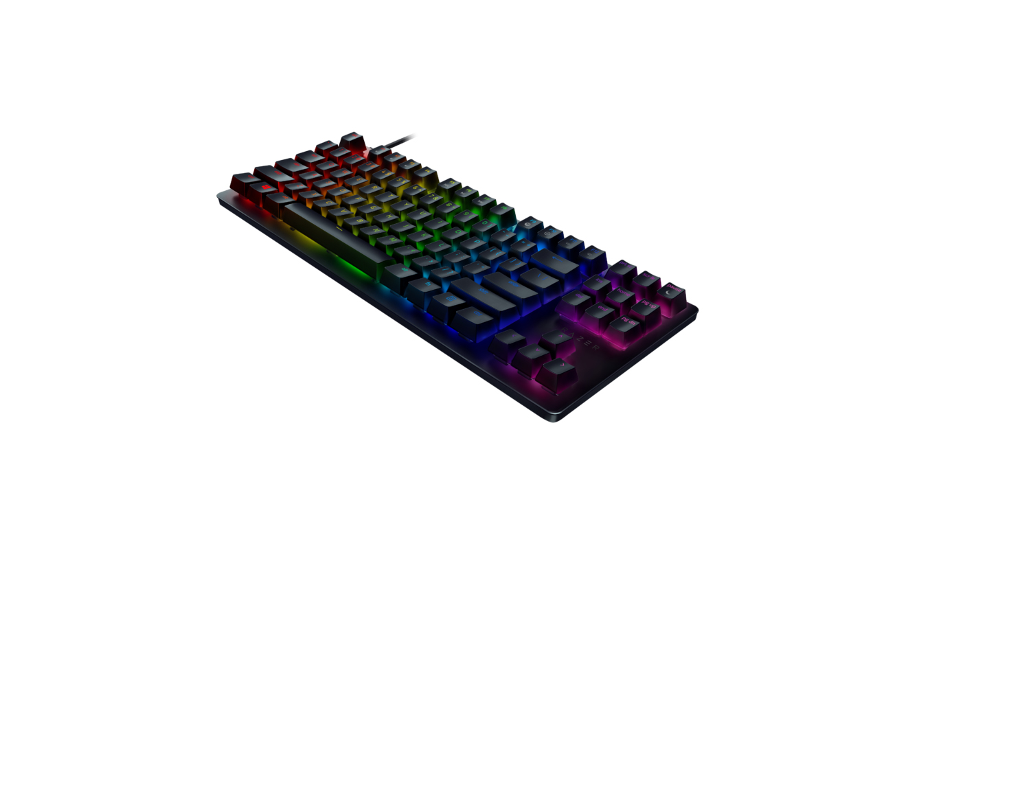 Razer Huntsman TE Gaming Keyboard Optical Red Switches TKL RGB USA Layout QWERTY ISO