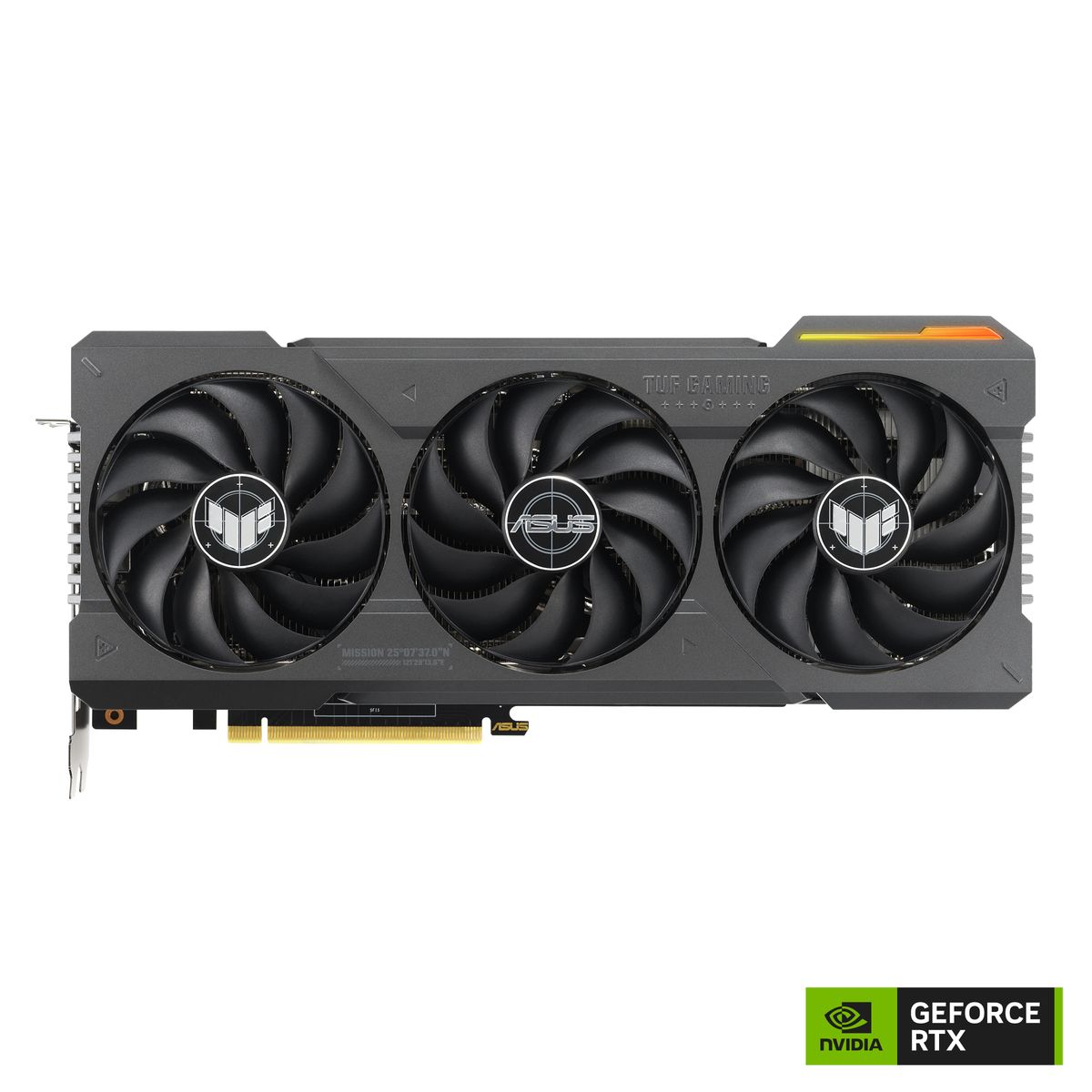 ASUS TUF Gaming TUF-RTX4070TI-12G-GAMING NVIDIA GeForce RTX 4070 Ti 12 GB GDDR6X, 16-pin, HDMI 2.1a, 3x DisplayPort 1.4a, 3.25-Slot, ARGB