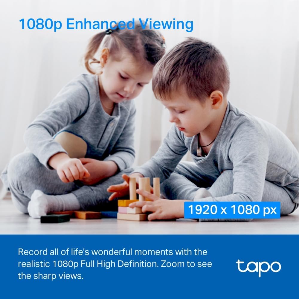 TP-Link Tapo C200P2 Sphärisch IP-Sicherheitskamera Drinnen 1920 x 1080 Pixel Tisch/Bank