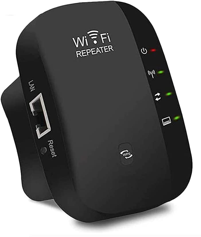 ORANGEHOME WiFi Repeater- WiFi Range Extender, 300Mbps Dual Band WiFi Repeater with 2 Gigabit Ethernet Port,MU-MIMO, AP &Router Mode, 360° Full Signal Coverage, WPS Simple Setup