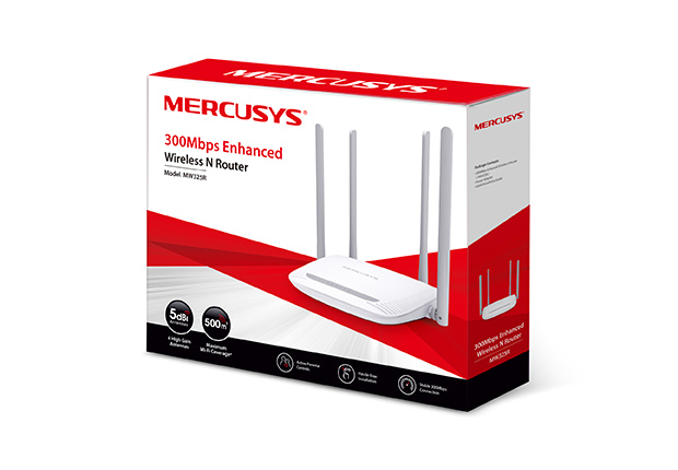 Mercusys MW325R WLAN-Router Schnelles Ethernet Einzelband (2,4GHz) Weiß