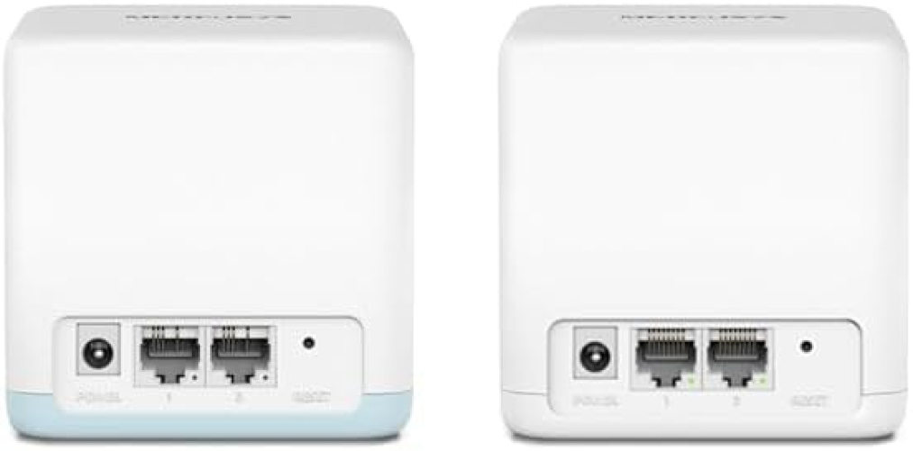 Mercusys Halo H1200G (2er Pack) WiFi Mesh Router AC1200Mbps, Router und Repeater, 2 Stück mit Abdeckung bis zu 260㎡, Gigabit Ethernet-Ports, Beamforming, MU-MIMO, Access Point WiFi Ethernet