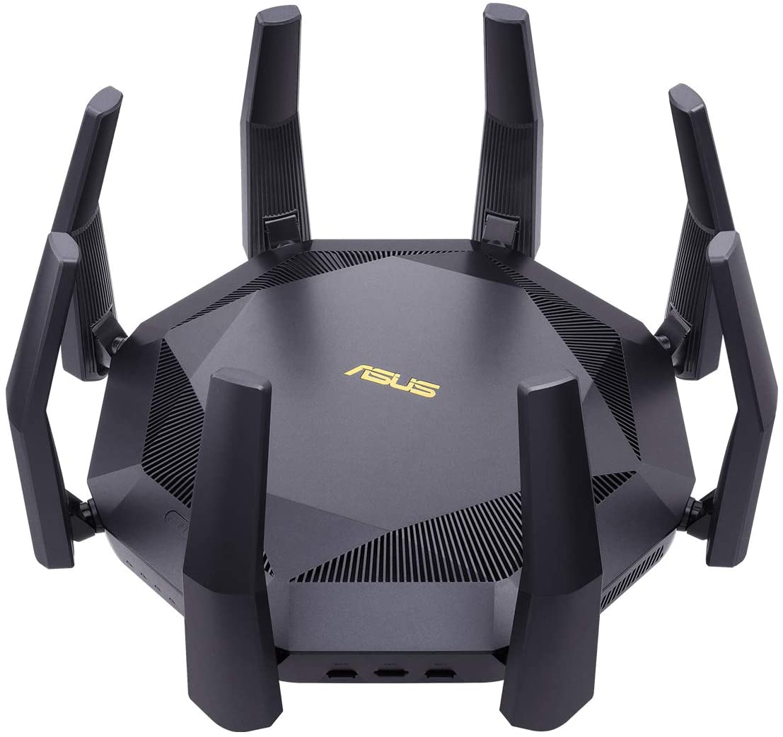 ASUS RT-AX89X Gaming Router Ai Mesh WLAN System Wi-Fi 6 AX6000 10G RJ45 10G SFP+ 2.2 GHz QC CPU AiProtection Pro USB 3.1 WPA3 Gaming AX6000 10G LAN ASUS RT-AX89X Gaming Router Ai Mesh WLAN System Wi-Fi 6 AX6000 10G RJ45 10G SFP+ 2.2 GHz QC CPU AiProtection Pro USB 3.1 WPA3 Gaming AX6000 10G LAN