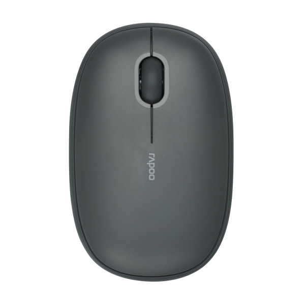 Rapoo M660 Silent grijs draadloze Multi-Mode-Muis Maus Büro Beidhändig RF Wireless + Bluetooth Optisch 1300 DPI