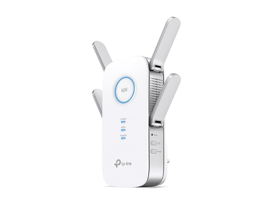 TP-Link RE655 WLAN Verstärker Repeater AC2600 (Dual-WLAN AC + N, 1733 MBit/s 5GHz + 800MBit/s 2,4GHz, Gigabit-LAN-Port, App Steuerung, maximale Abdeckung, kompatibel zu allen WLAN Geräten)
