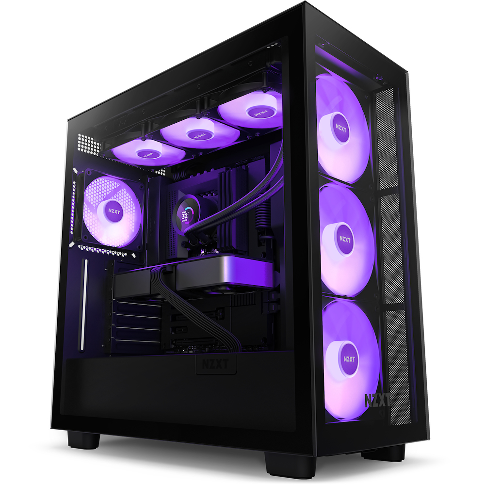 NZXT RL-KR360-B1 Kraken 360 RGB All-in-One-Flüssigkeitskühler 360 mm, 3x 120 mm RGB-Lüfter, TFT-LCD Display, Schwarz