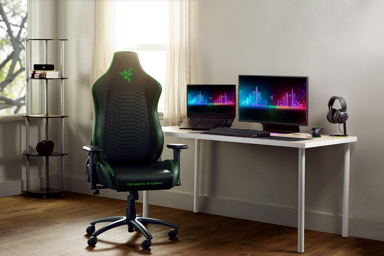 Razer Iskur X XL Ergonomic Gaming & Office Chair PVC < 180kg Black/Green