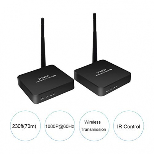 PW-DT216W-E Wireless HDMI Extender Transmission 70m / 230ft via WLAN Supports IR control function and HD 1080P @ 60 Hz resolution (transmitter + receiver)