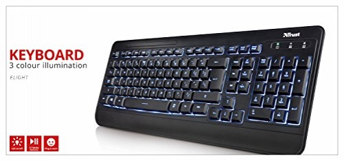 Trust ELIGHT Illuminated Keyboard IT-Layout