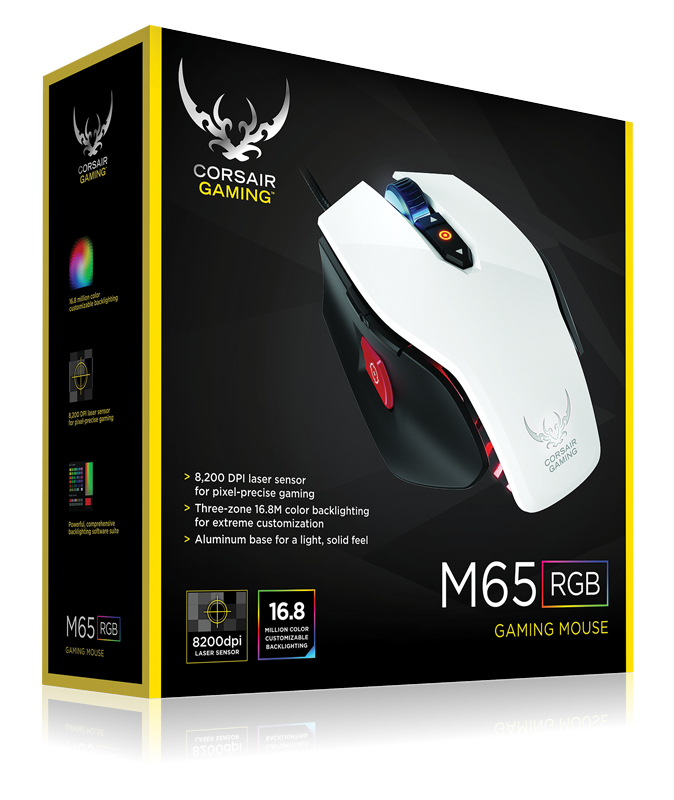 Corsair M65 Maus USB Laser 8200 DPI rechts