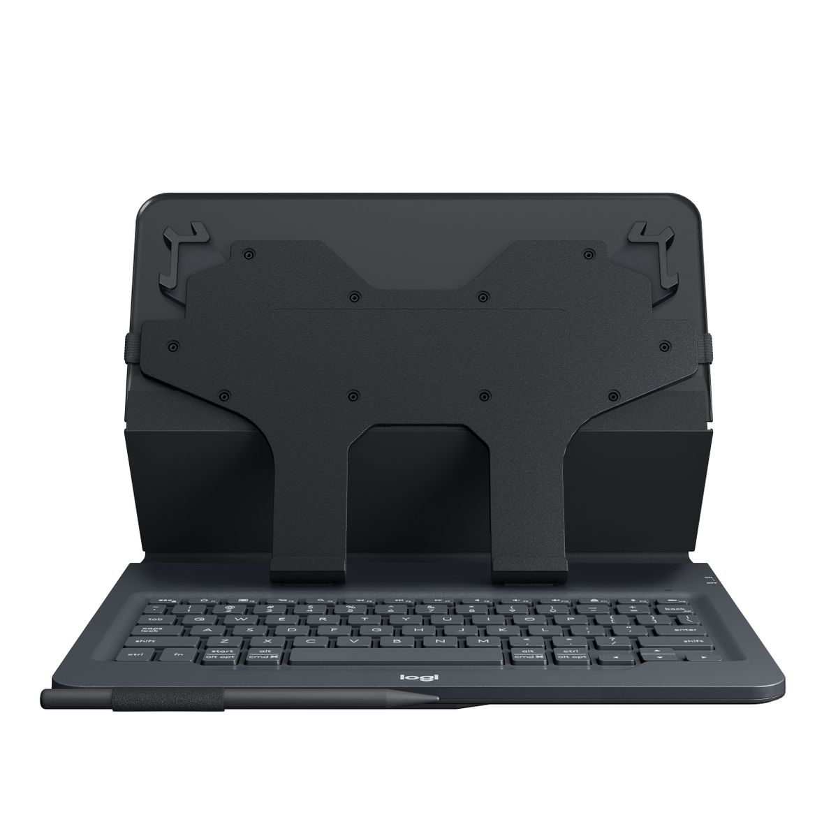 logitech Universal Folio Tastatur für Mobilgeräte Schwarz Bluetooth (FRA Layout - AZERTY)