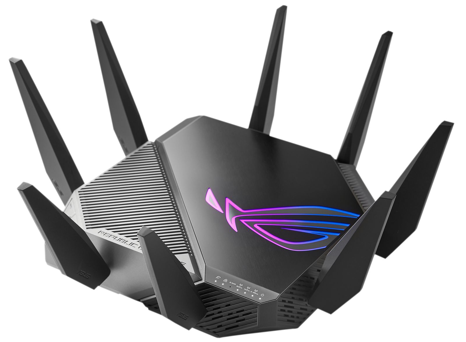 ASUS ROG Rapture GT-AXE11000 Wi-Fi 6E Tri-Band Router, Multi-Gig 2.5G WAN/LAN, 8 Antennen, 1 GB RAM, Schwarz