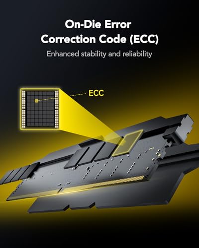 Lexar LD5U08G60C38LG-RGD DDR5 RAM 16GB (2x8GB) 6000MHz CL38 UDIMM Desktop-Speicher, Low-Profile 40mm, On-Die ECC, Intel XMP 3.0 & AMD EXPO