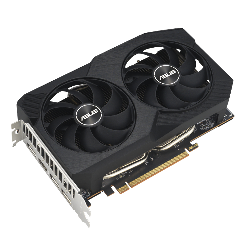 ASUS Dual-RX7600-O8G-V2 Gaming Grafikkarte, AMD Radeon RX 7600, 8 GB GDDR6, PCIe 4.0, HDMI 2.1, 3x DisplayPort 1.4a, 2x Lüfter