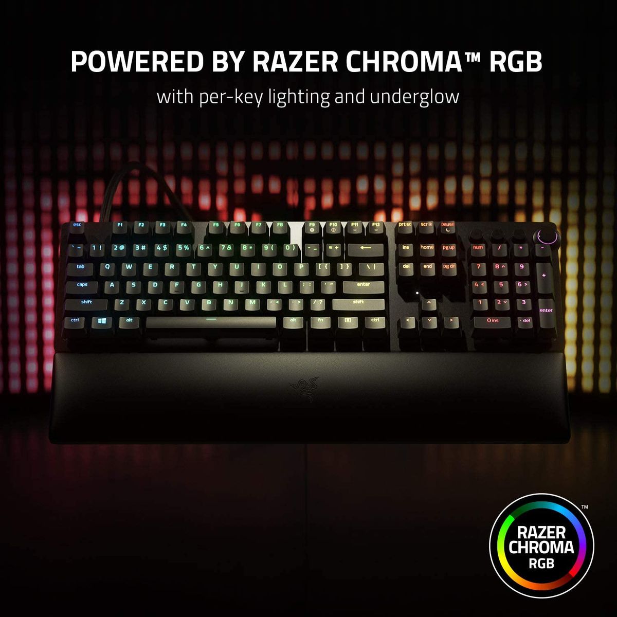 Razer Huntsman V2 Analog Gaming Keyboard Optical Switches RGB USB-C DEU Layout QWERTZ