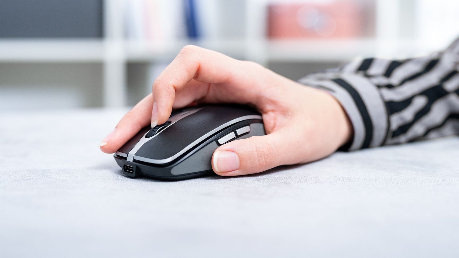 CHERRY MW 9100 Maus Büro Beidhändig RF Wireless + Bluetooth 2400 DPI
