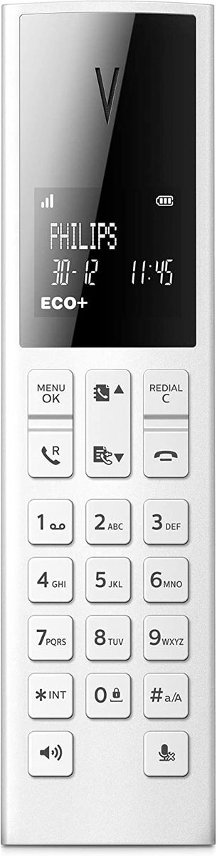 Philips M3501W/22 Linea V DECT Design Schnurlostelefon 1.8 Display HQ Sound Single