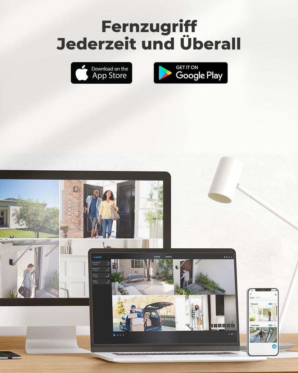 Reolink 5MP PoE Überwachungskamera Aussen mit Personen-/Autoerkennung, Smarte IP Kamera Outdoor mit Zeitraffer, 30m IR Nachtsicht, IP66 Wasserfest, Audio, Micro SD Kartensteckplatz, RLC-510A Schwarz IP Kamera Schwarz