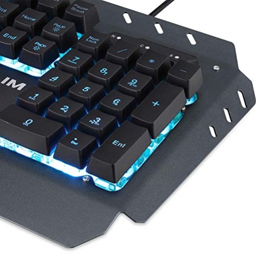 KLIM Lightning New Hybrid Halbmechanisches Gaming Tastatur UK-Layout
