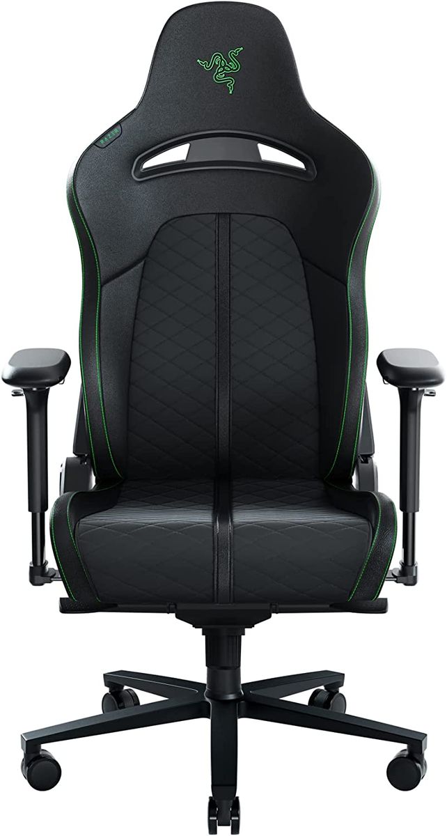 Razer Enki Gaming & Office Chair EPU < 136kg Lumbar Support Headrest Black/Green