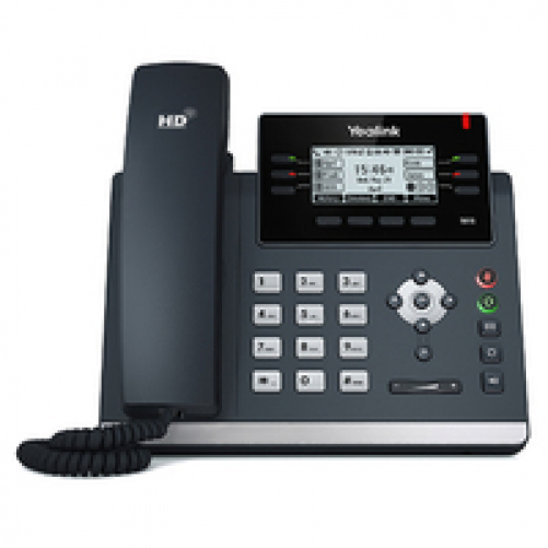 YEALINK SIP-T41S IP-Telefon Schwarz Kabelgebundenes Mobilteil LCD 6 Zeilen