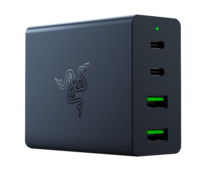 Razer USB-C 130W GaN Charger Schnellladegerät 2x USB-C 2x USB-A Black EU & UK