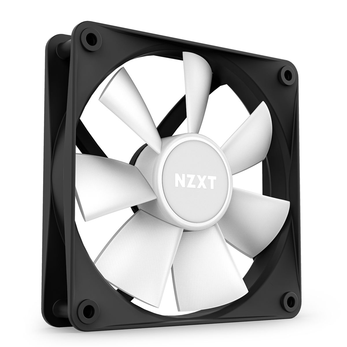 NZXT RF-C12TF-B1 F120 RGB Core Triple Pack Gehäuselüfter 12 cm, RGB, 3er-Pack, 1800 RPM, FDB-Lager, 8 LEDs, Schwarz