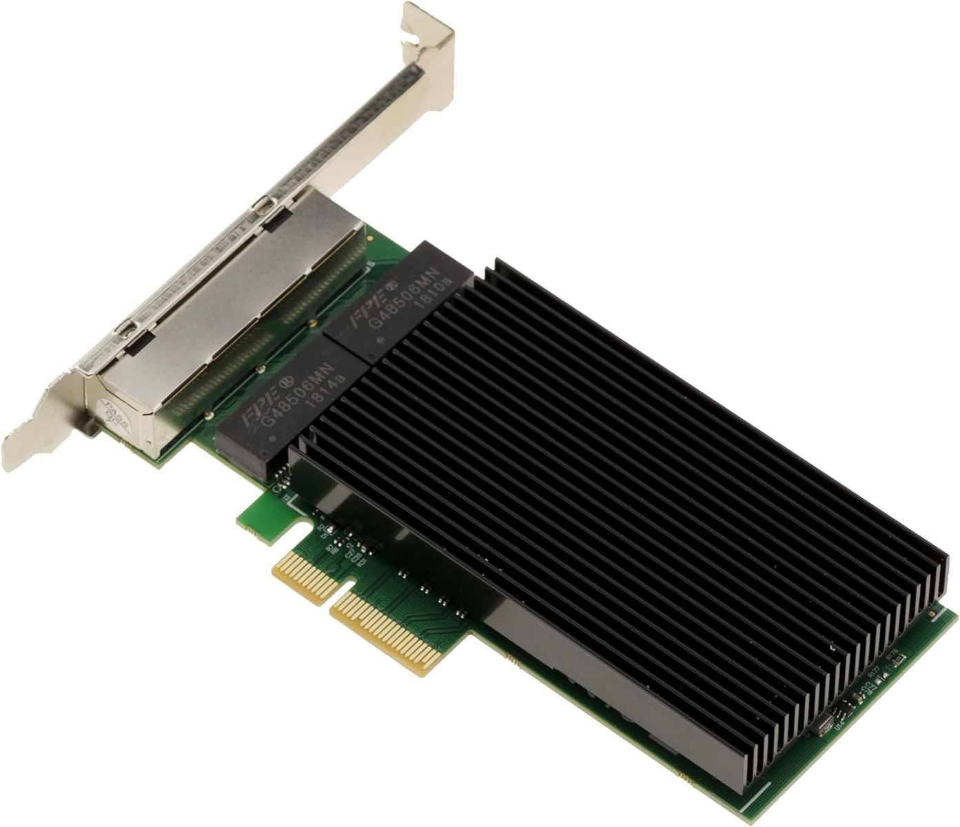 KALEA-INFORMATIQUE 11870587 PCIe-Netzwerkkarte 4x 2,5 Gbit/s, PCIe 3.1 x4, 4× RJ45, Intel I226 SRKTU, Jumbo Frames, Wake-on-LAN, Low-/High-Profile