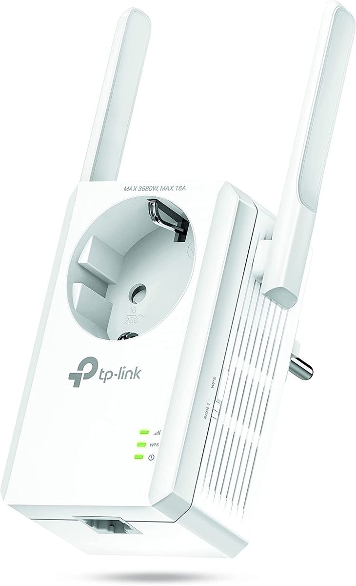 TP-Link 300 Mbps Wi-Fi Range Extender with AC Passthrough White