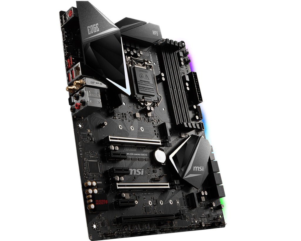MSI MPG Z390 GAMING EDGE AC Motherboard Intel Z390 LGA 1151 (Socket H4) ATX