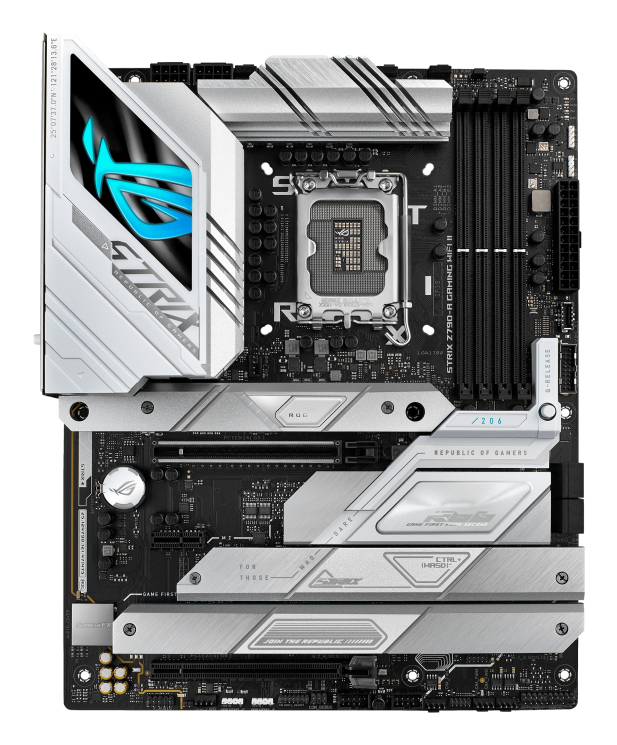 ASUS ROG Strix Z790‑A Gaming WiFi II Mainboard, Intel Z790, LGA 1700, ATX, DDR5, Wi‑Fi 7, Bluetooth 5.3, 2.5G LAN, 4x M.2, USB-C PD30