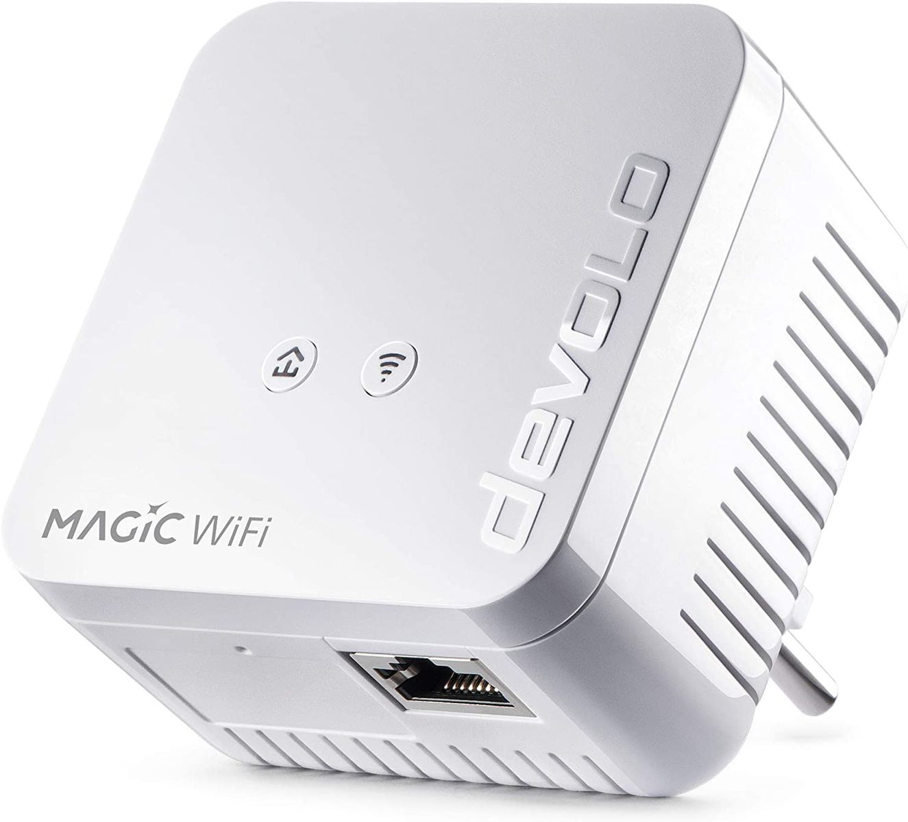 devolo WLAN Powerline Adapter Magic 1 Wi-Fi mini Erweiterungsadapter -bis zu 1.200 Mbit/s Mesh WLAN Verstärker 1x LAN Anschluss dLAN 2.0 WLAN mini Erweiterungsadapter Single