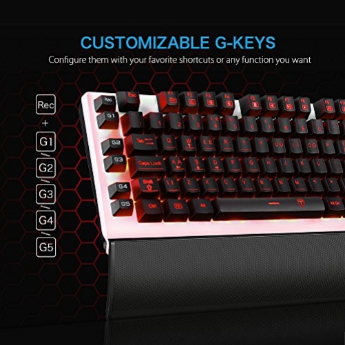 VicTsing mechanische Gaming Tastatur programmierbar Multimedia
