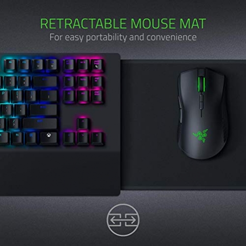 Razer Turret Gaming Lapboard & Mouse Wireless RF Deskset Green Switches for Xbox One Black UK-Layout