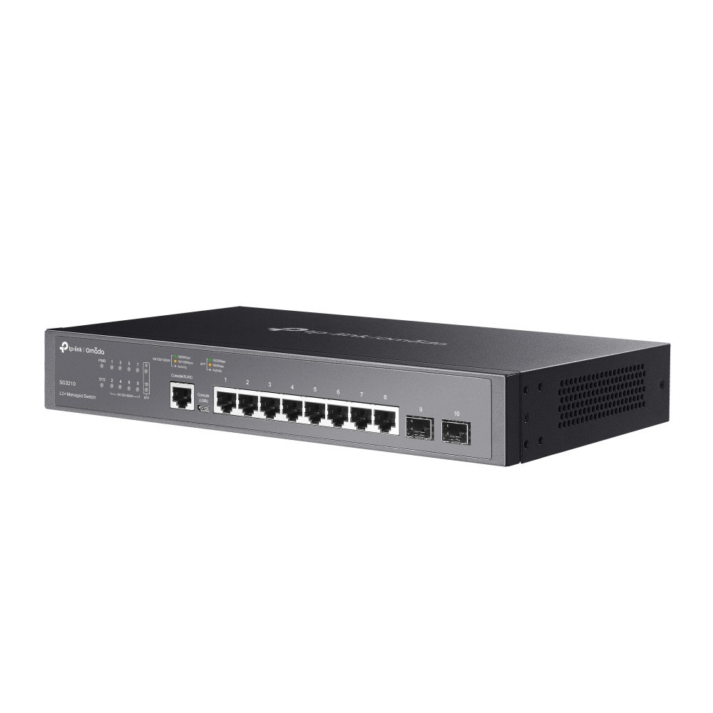 TP-Link Omada SG3210 Netzwerk-Switch Managed L2/L3 Gigabit Ethernet (10/100/1000) 1U Schwarz