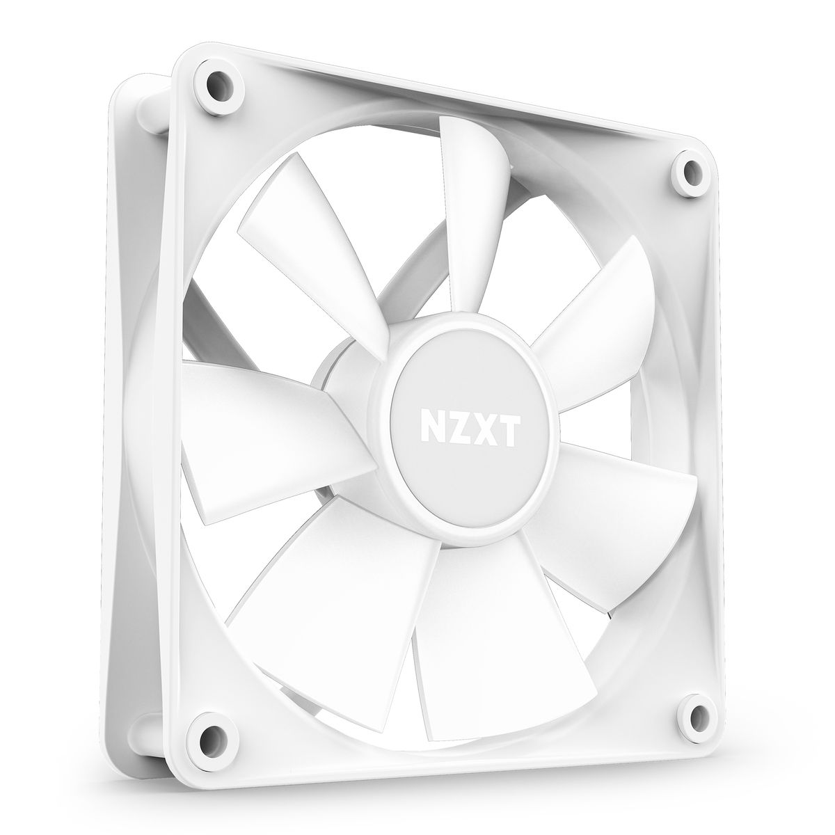 NZXT F140 RGB Core Gehäuselüfter 140 mm, RGB, PWM, 500–1500 RPM, 3,22 mmH2O, Weiß, 1 Stück