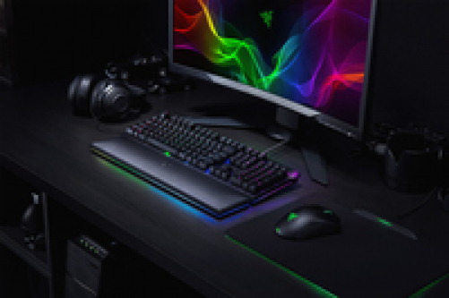 Razer Huntsman Elite Gaming Keyboard Opto-Mechanical Purple Switches ESP Layout - QWERTY