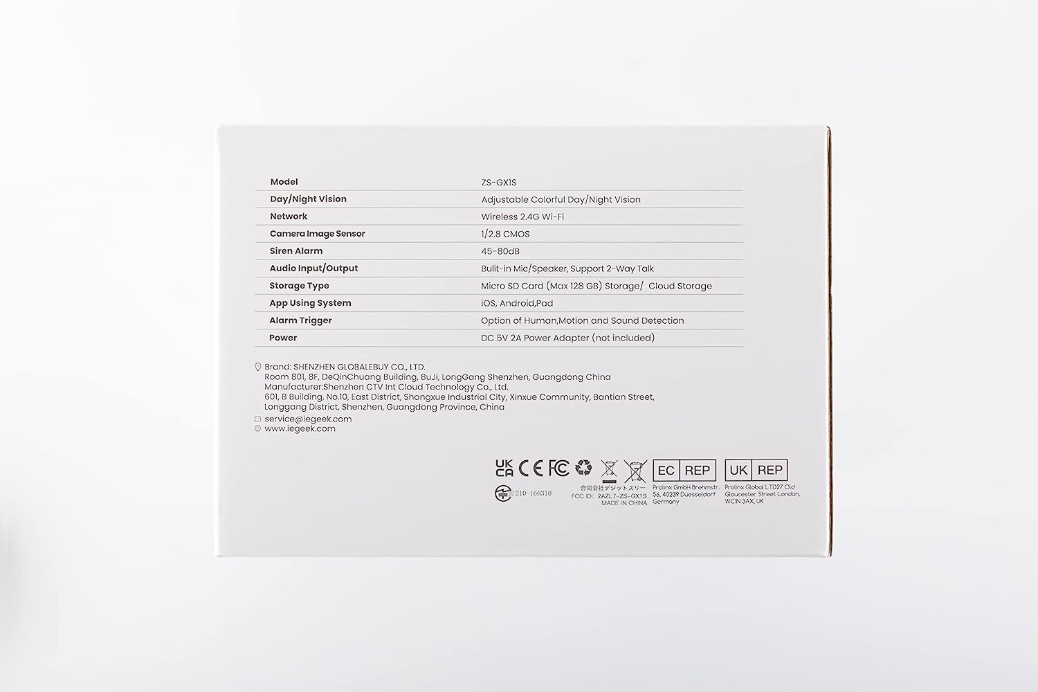 ieGeek 2K Solar Überwachungskamera Aussen Akku, 355°/140° Pan Tilt Kabellose Überwachungskamera mit Farbnachtsicht, PIR Bewegungsmelder, Sirene/Weißlichtalarm, 2-Wege-Audio, IP65, Cloud/SD Storage Kamera1 Schwarz