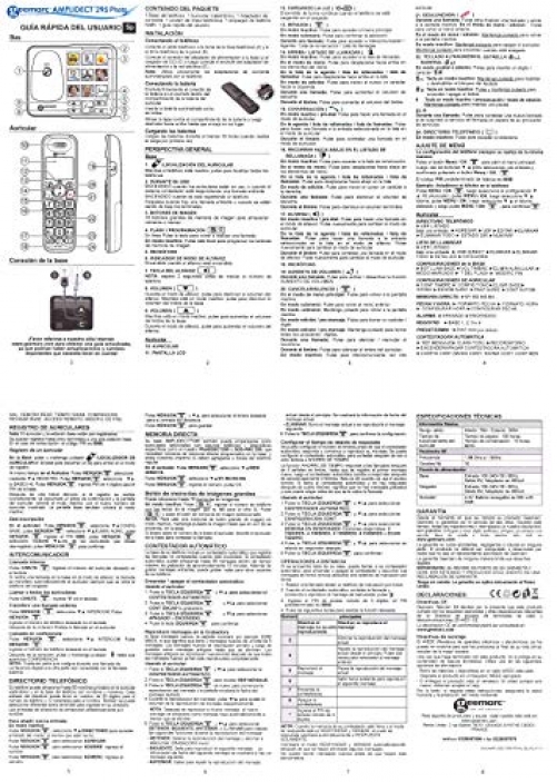 GEEMARC AmpliDECT 295 PHOTO Großtastentelefon 10 Direktwahl-Fototasten