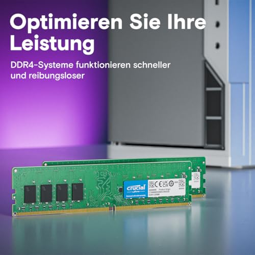 Crucial CT2K32G4DFD832A Arbeitsspeicher 64 GB (2 x 32 GB) DDR4 3200 MHz CL22 288-pin DIMM 1,2 V Unbuffered