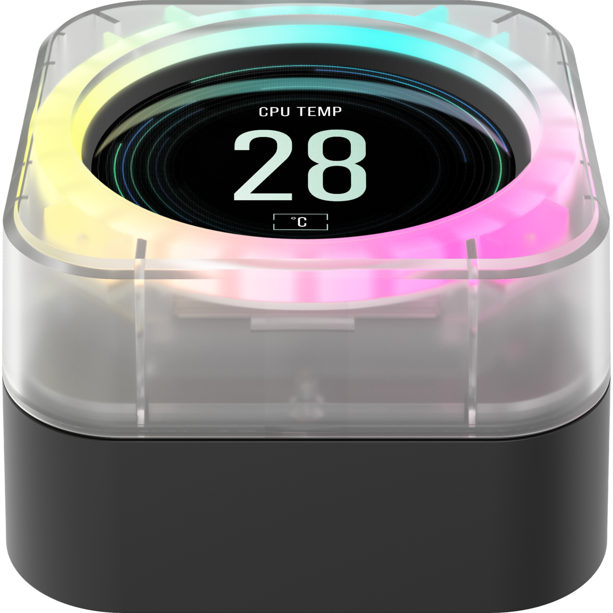 Corsair CW-9060067-WW iCUE Elite LCD-Display Upgrade-Kit, IPS-LCD, 24 Bit Farbtiefe (16,7 Mio Farben), Ring mit 24 RGB-LEDs, kompatibel mit iCUE