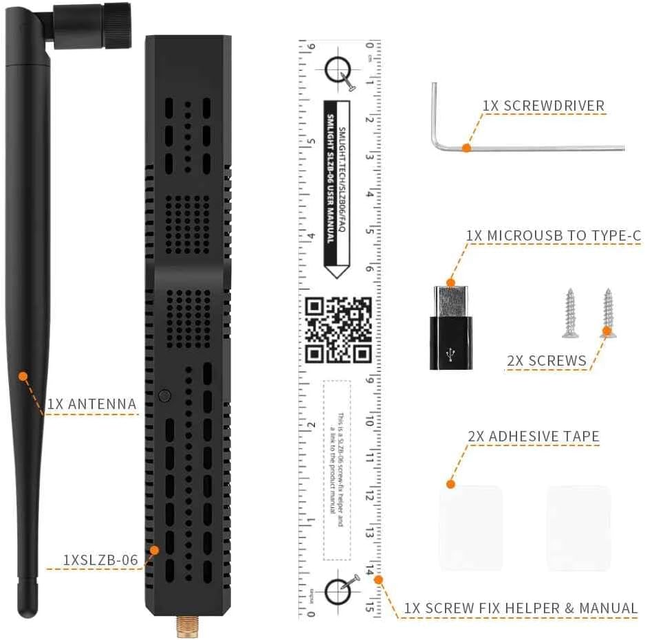 LINEOPS SLZB-06 Zigbee 3.0 Gateway Adapter mit PoE, Ethernet, USB und WiFi, kompatibel mit Zigbee2MQTT, Home Assistant, ZHA