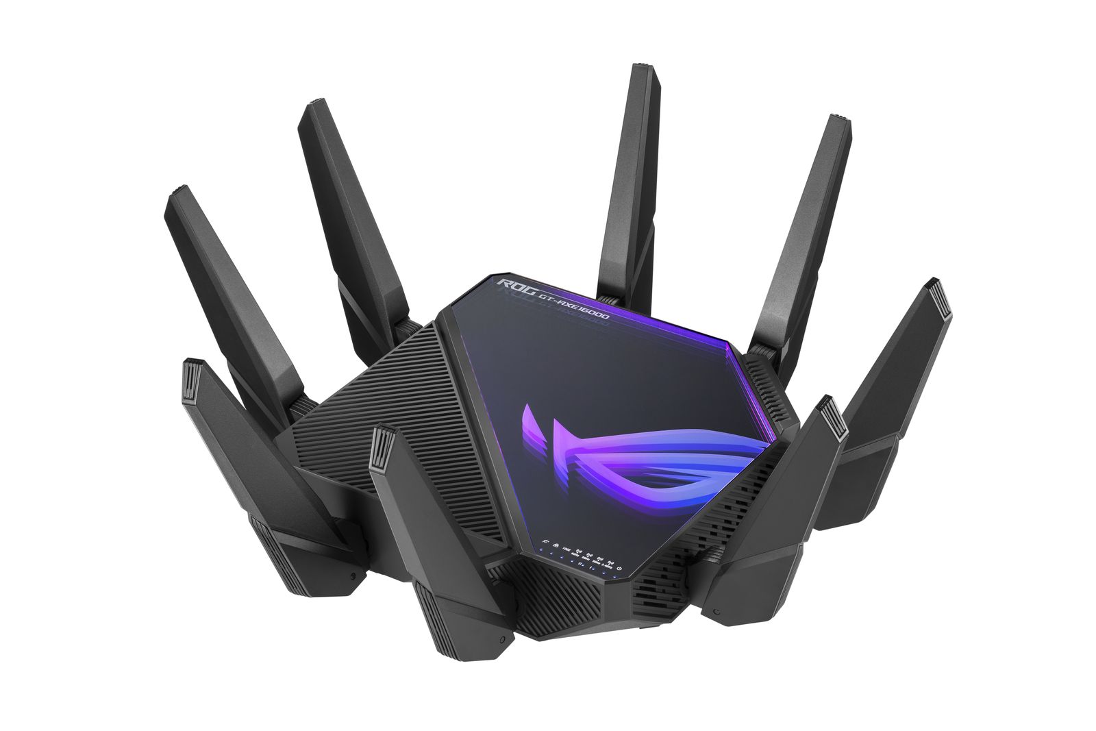 ASUS ROG Rapture GT-AXE16000 Gaming-Router 6E (802.11ax), 4-Band mit 6 GHz, 2 Ports 10G, WAN 2.5G, DOS WAN, AiMesh, VPN Fusion, DREI Beschleunigungsformen Netzzeit
